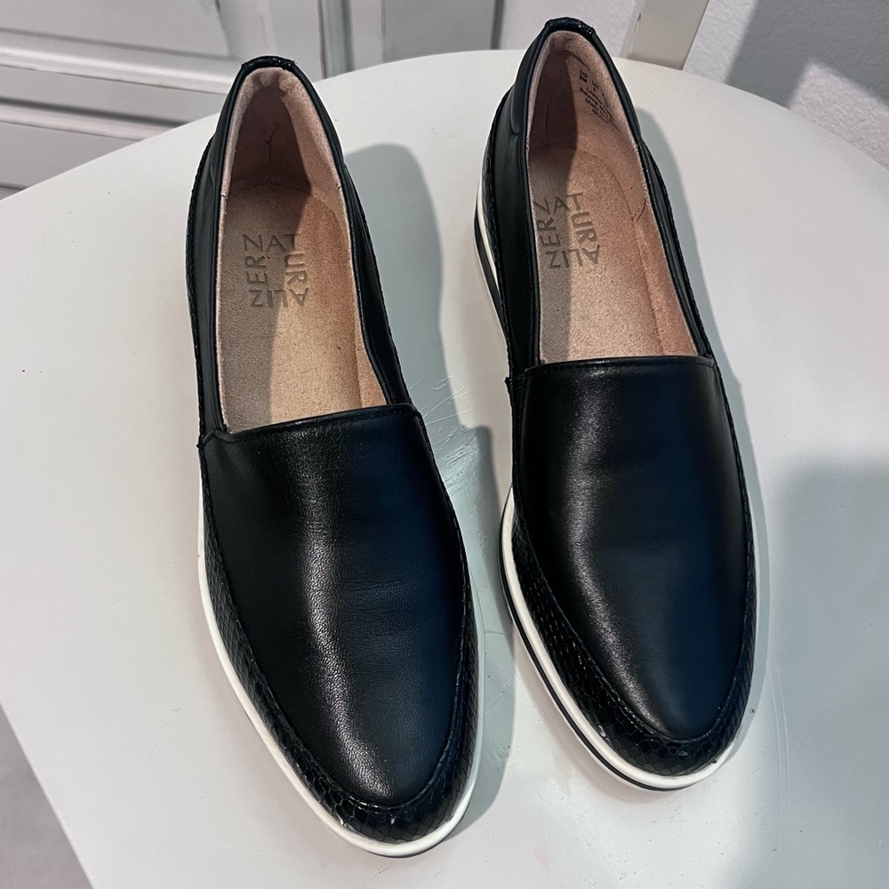 Naturalizer Beale Slip-on Sneakers Black Genuine Leather Women's 9M - Picture 8 of 9